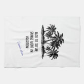 Der Schwung ging auf Urlaub Geschirrtuch (Horizontal)