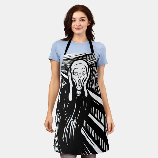 Der Scream Lithograph Schürze (Getragen)