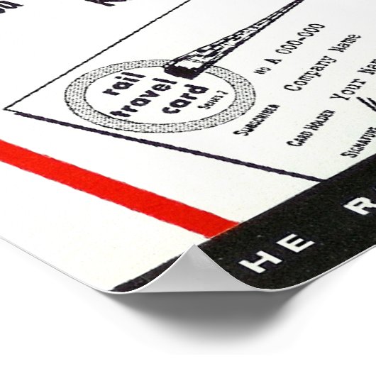 Der Seaboard RailRoad Silver Comet Train Poster (Ecke)