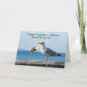 Der Seagull und der nicht gegenwärtige Geburtstag Karte