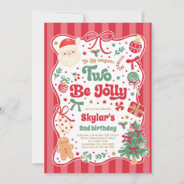 Der Season Two Be Jolly Weihnachtsbogen 2. Geburts Einladung