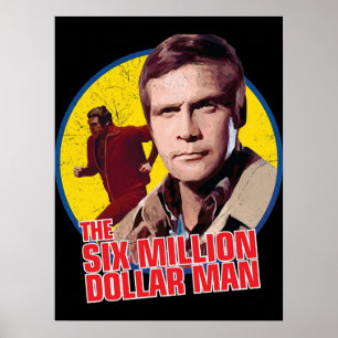 Der sechs Millionen Dollar schwere Mann Vintag Poster