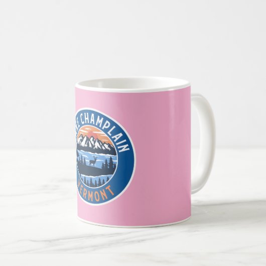 Der See Champlain Vermont � an das Blaue erinnern Kaffeetasse (VorderseiteRechts)