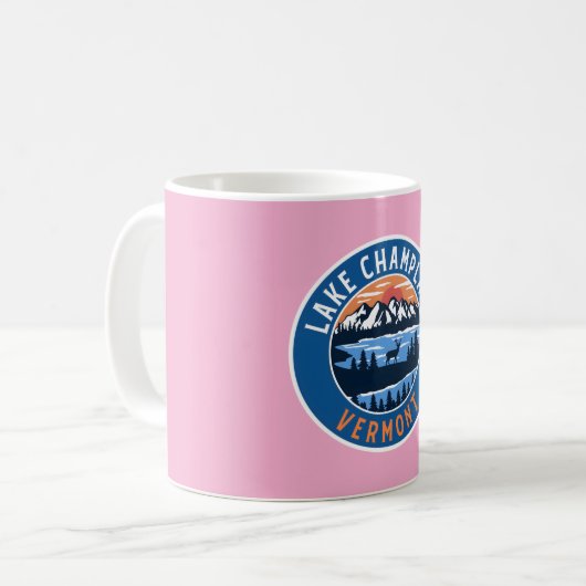 Der See Champlain Vermont � an das Blaue erinnern Kaffeetasse (Vorderseite Links)