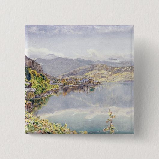 Der See der Luzerne, Berg Pilatus im Abstand Button (Vorderseite)