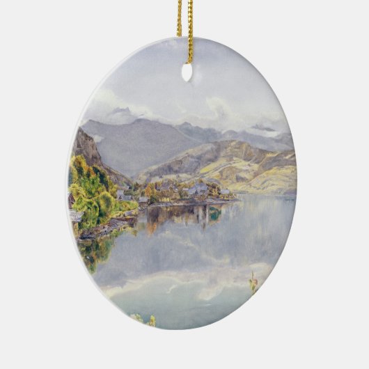 Der See der Luzerne, Berg Pilatus im Abstand Keramikornament (Rechts)