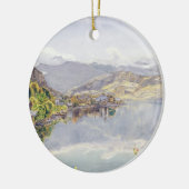 Der See der Luzerne, Berg Pilatus im Abstand Keramikornament (Links)