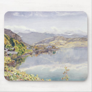 Der See der Luzerne, Berg Pilatus im Abstand Mousepad