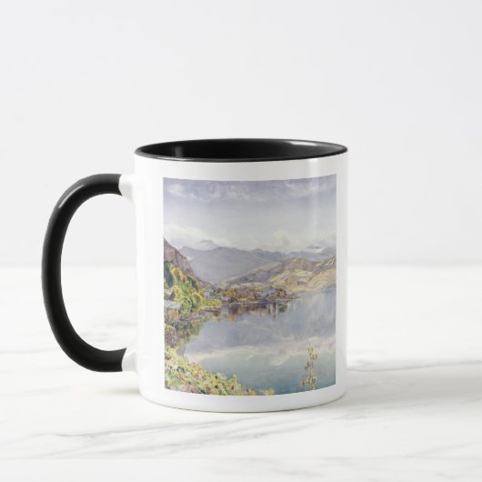 Der See der Luzerne, Berg Pilatus im Abstand Tasse (Links)