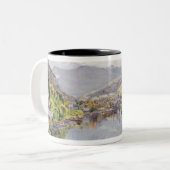 Der See der Luzerne, Berg Pilatus im Abstand Zweifarbige Tasse (Vorderseite Links)