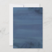 Der See | Dusty Blue Swan Verlobung Einladung (Rückseite)