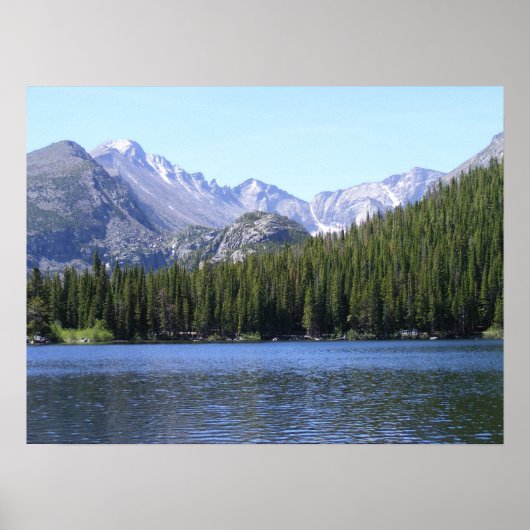 Der See im Rocky Mountain Nationalpark Poster (Vorne)