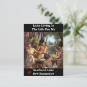 Der See ist das Leben für mich Postkarte (Stehend Vorderseite)