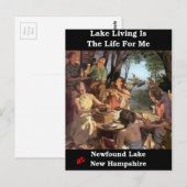 Der See ist das Leben für mich Postkarte (Vorne/Hinten)