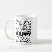 Der See ist mein glücklicher Ort Kaffeetasse (Links)