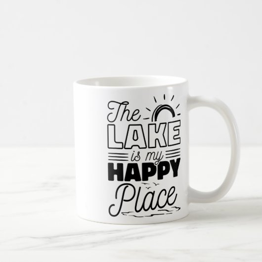 Der See ist mein glücklicher Ort Kaffeetasse (Rechts)