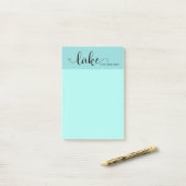 Der See ist mein glücklicher Ort Post-it Klebezettel (Auf Schreibtisch)