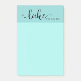 Der See ist mein glücklicher Ort Post-it Klebezettel