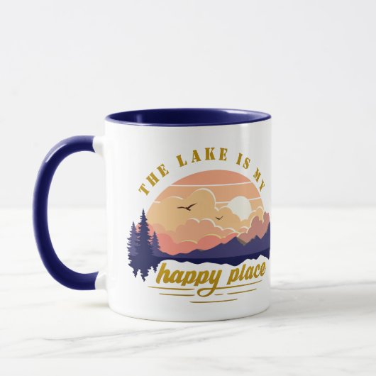 Der See ist mein glücklicher Ort Tasse (Links)