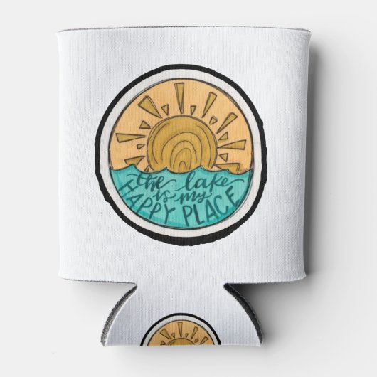 Der See ist mein glückliches Place Boating Geschen Dosenkühler (Vorderseite)