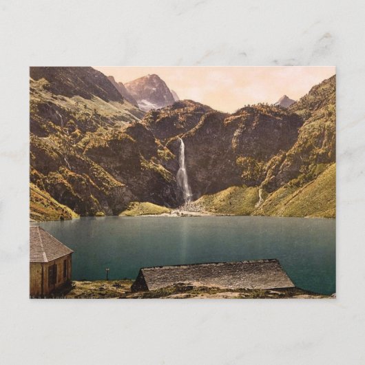 Der See Oô, Luchon, Pyrenäen, Frankreich vin Postkarte (Vorderseite)