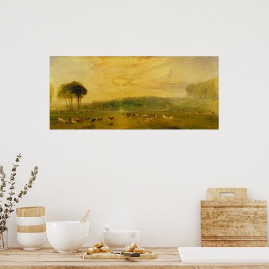 Der See, Petworth: Sonnenuntergang, Kämpfe Poster (Küche)