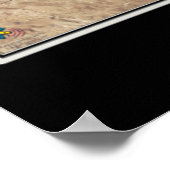 Der See Pleasant Arizona Satelliten-Poster Poster (Ecke)