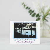 Der See ruft mich an, zu gehen Postkarte (Stehend Vorderseite)