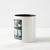 Der See ruft und ich muss gehen Zweifarbige Tasse (Mittel)