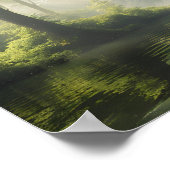 Der See Spiegelungen: Ruhe auf dem Kanu Poster (Ecke)