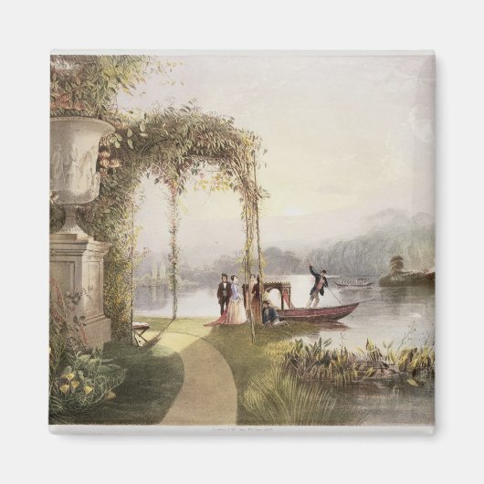 Der See, Trentham Hall Gardens, von den "The Garde Magnet (Vorne)