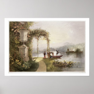 Der See, Trentham Hall Gardens, von den "The Garde Poster