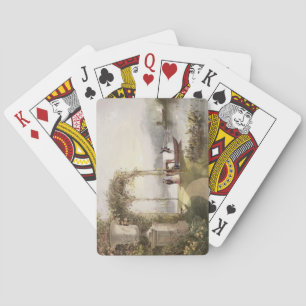 Der See, Trentham Hall Gardens, von den "The Garde Spielkarten