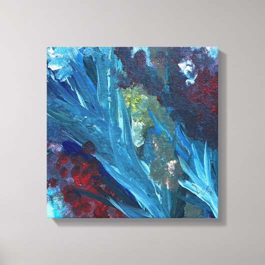 Der See und das Unkraut 14x14" Leinwanddruck (Vorderseite)