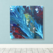 Der See und das Unkraut 14x14" Leinwanddruck (Insitu (Holzboden))