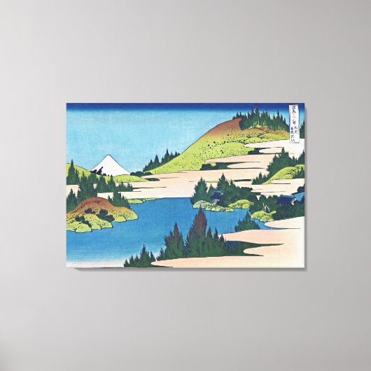 Der See von Hakone in der Provinz Sagami Leinwanddruck (Vorderseite)