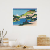 Der See von Hakone in der Provinz Sagami Poster (Küche)