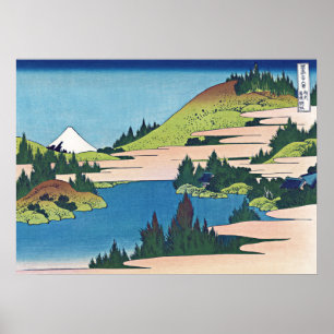 Der See von Hakone in der Provinz Sagami Poster