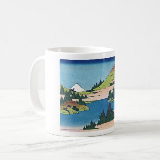Der See von Hakone Kaffeetasse (Vorderseite Links)