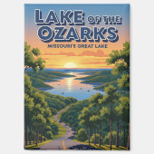 Der See von Ozarks Missouri Magnet (Vorderseite)