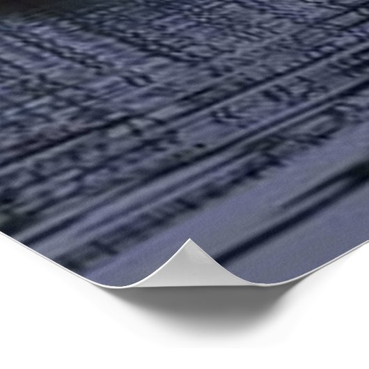 Der See vor Morgengrauen Poster (Ecke)