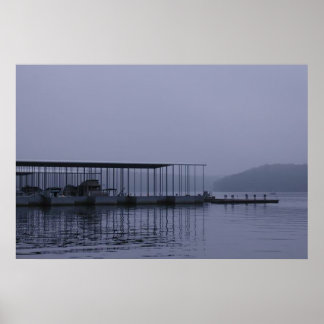 Der See vor Morgengrauen Poster