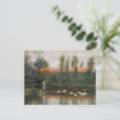 Der See William Morris funktioniert in der Abtei M Postkarte (Stehend Vorderseite)