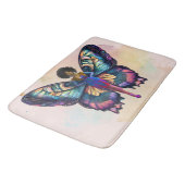 Der seelenvolle Schmetterlingseffekt (Bild) Badematte (Schrägansicht)