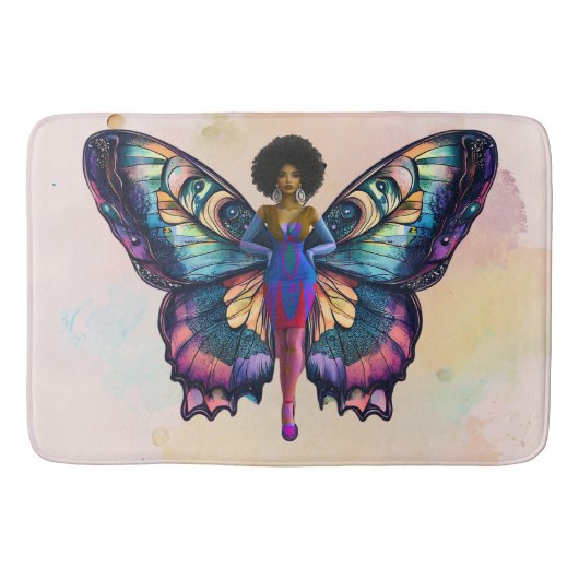 Der seelenvolle Schmetterlingseffekt (Bild) Badematte (Vorderseite)