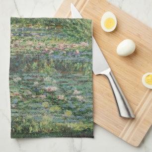 Der Seerosenteich, Landschaft Ölmalerei, Monet Geschirrtuch