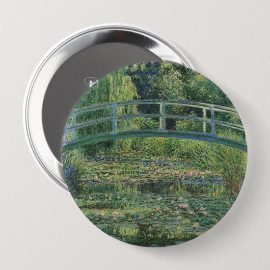 Der Seerosenteich, Landschaftsölgemälde, Monet Button (Vorne & Hinten)