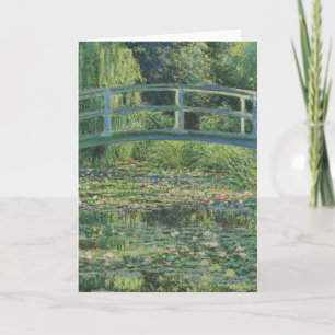 Der Seerosenteich, Landschaftsölgemälde, Monet Dankeskarte