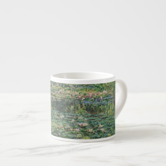 Der Seerosenteich, Landschaftsölgemälde, Monet Espressotasse (Vorderseite Rechts)