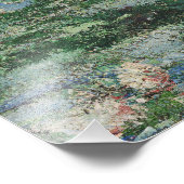 Der Seerosenteich, Landschaftsölgemälde, Monet Fotodruck (Ecke)